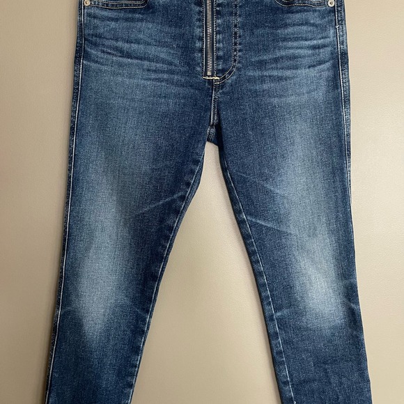 AG Adriano Goldschmied Farrah High Rise Ankle Jeans Size 26 Blue Stretch Denim - Picture 6 of 16